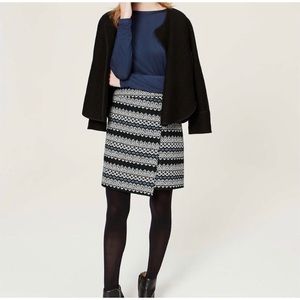 EUC Ann Taylor Loft Asymmetrical Faux Wrap Skirt